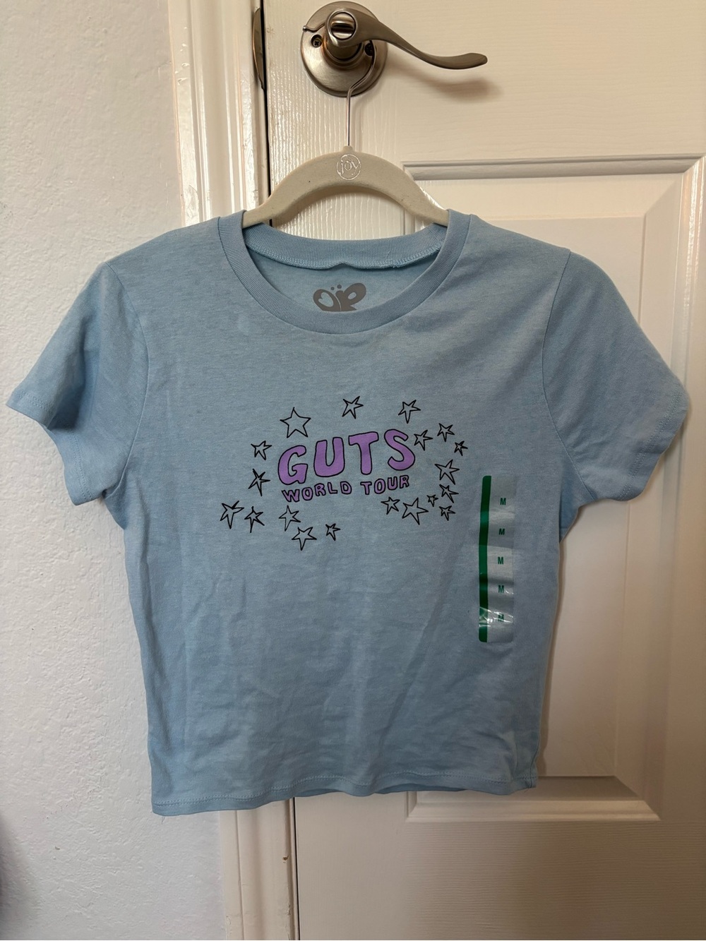 Olivia Rodrigo Light Blue Baby Tee - M